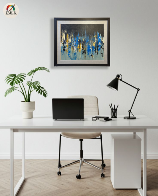 Abstract Skyline | 24x30 inches | Original Canvas Art