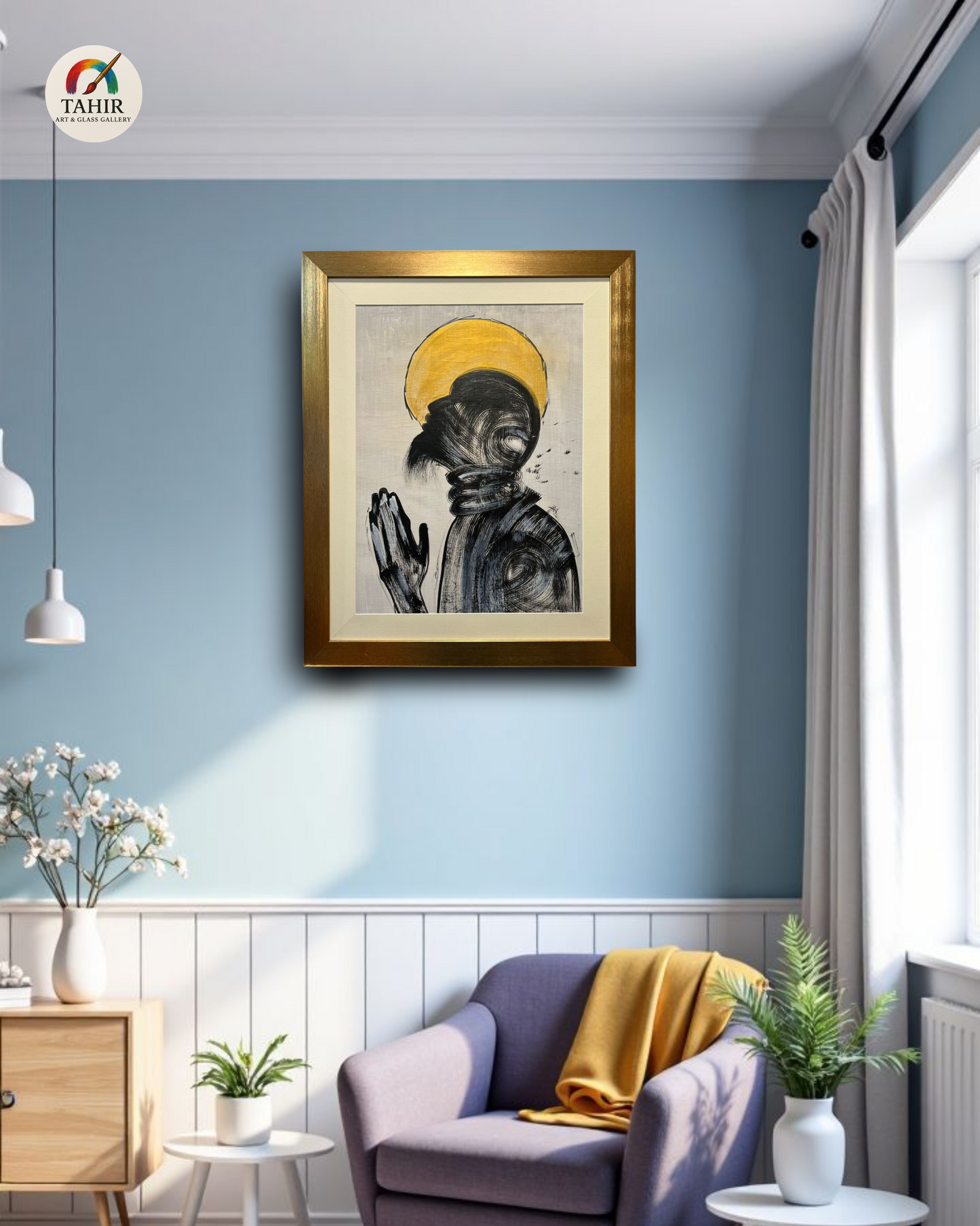 "Sacred Silence" – Spiritual Abstract Portrait