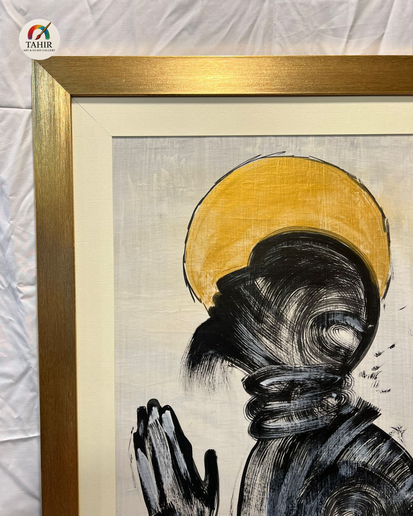 "Sacred Silence" – Spiritual Abstract Portrait