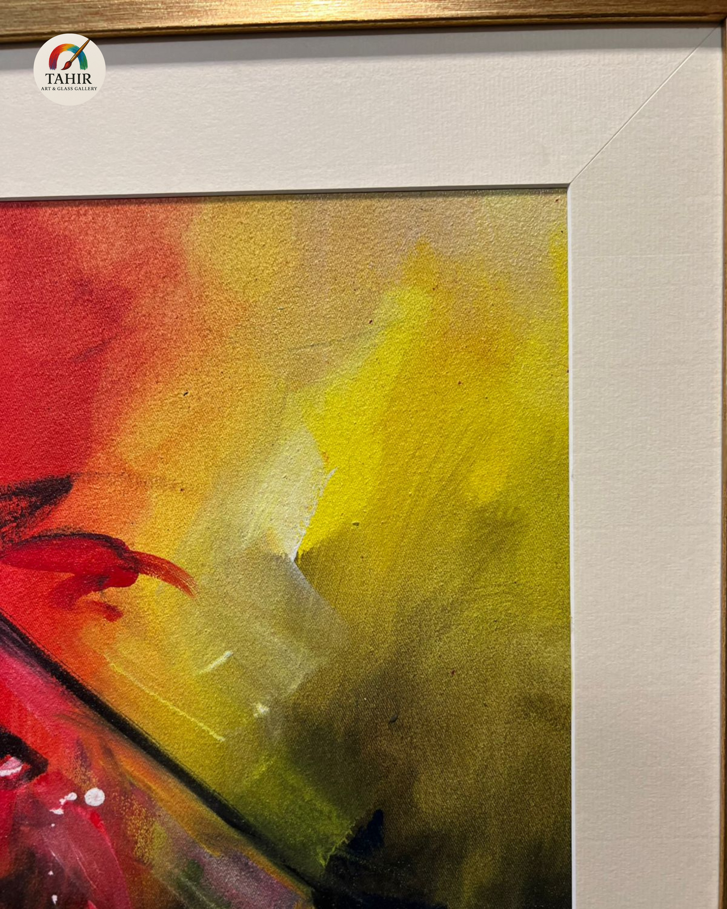 "Fiery Freedom" – Abstract Horse Painting