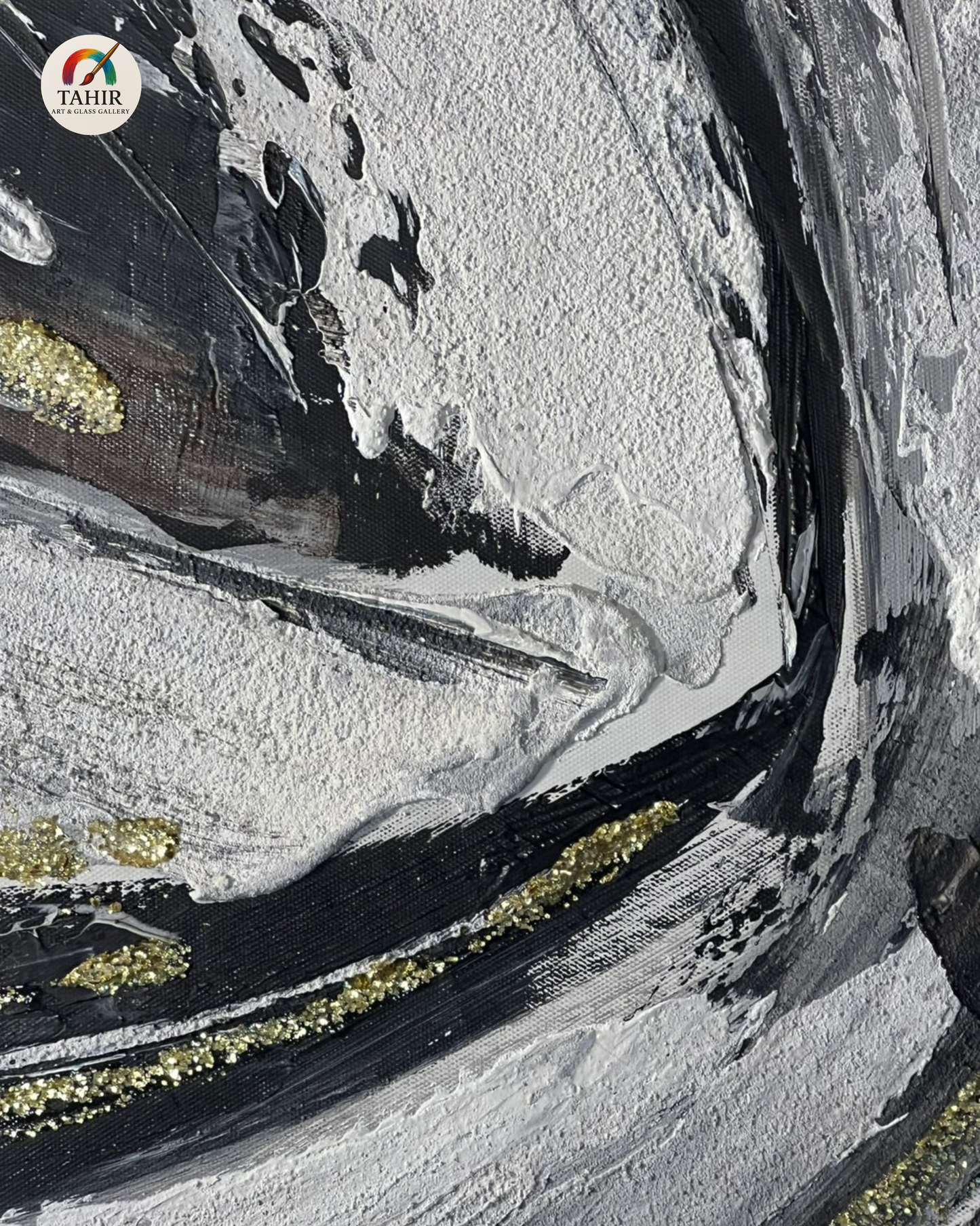 Abstract Swirl Modern Wall Art – 24x48 Inches |