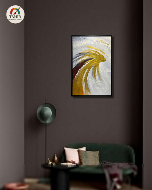 Abstract Textured Canvas Painting – 24x36 Inches (Imported)