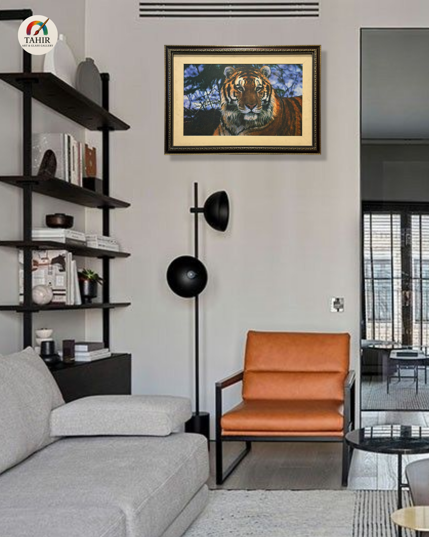 Majestic Tiger Canvas Print – 18x24 Inches | Framed Wildlife Wall Art