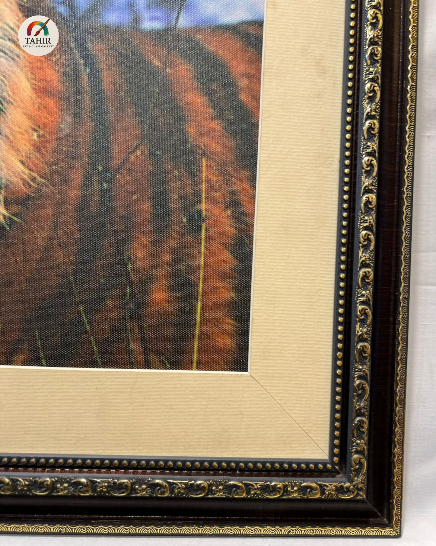 Majestic Tiger Canvas Print – 18x24 Inches | Framed Wildlife Wall Art