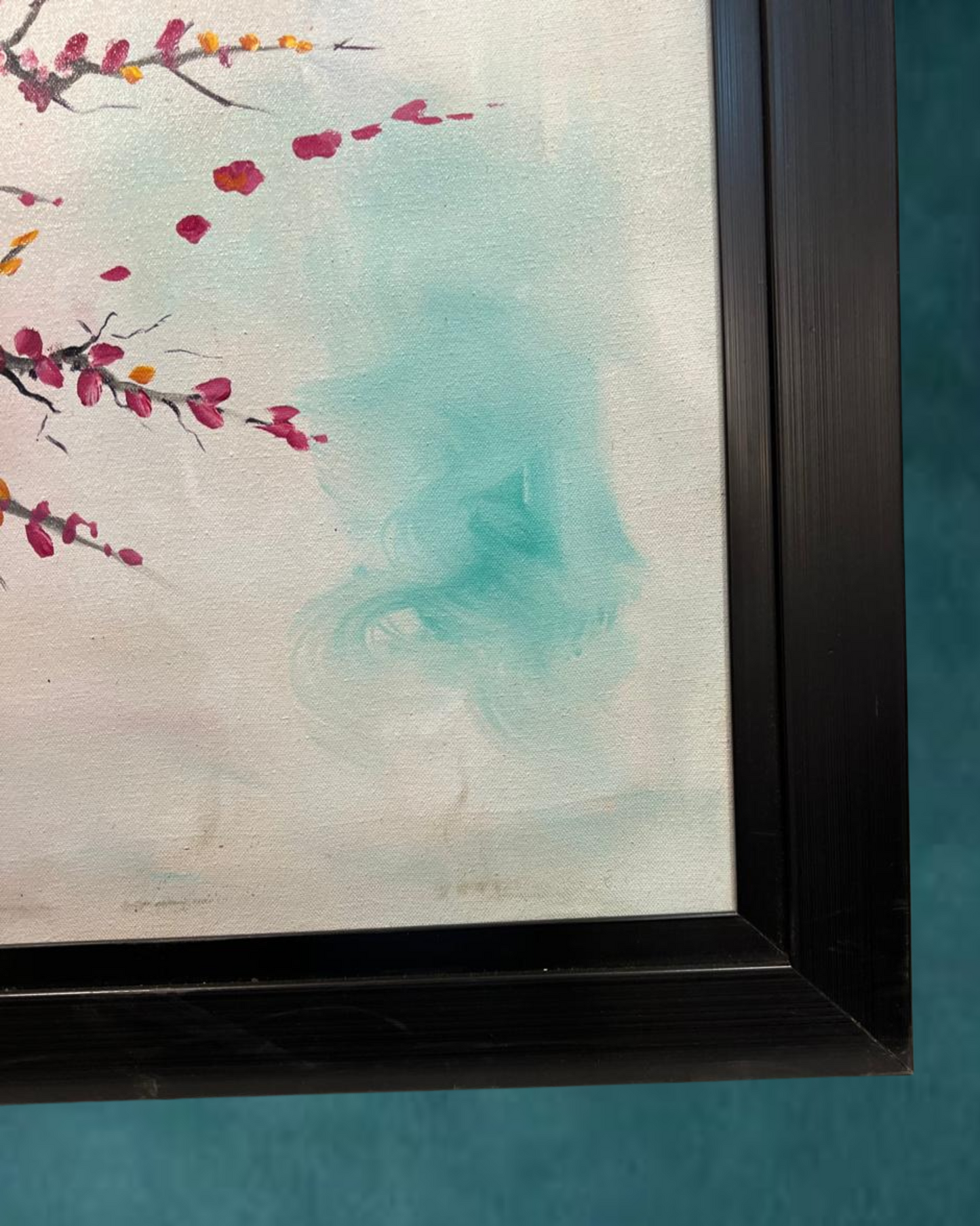 "Whispers of Spring – Handmade Blossom Tree Painting (30x42”)