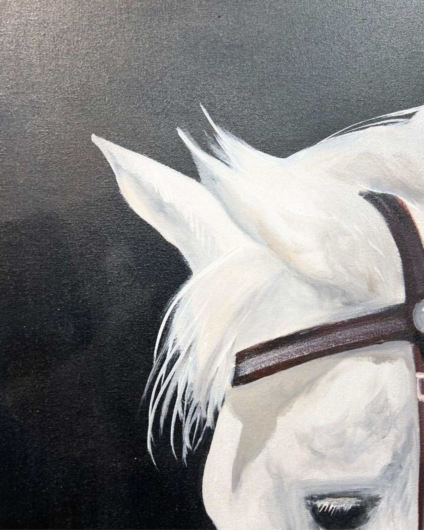 "The Regal Stride – Horse Oil Painting (30x42”)"