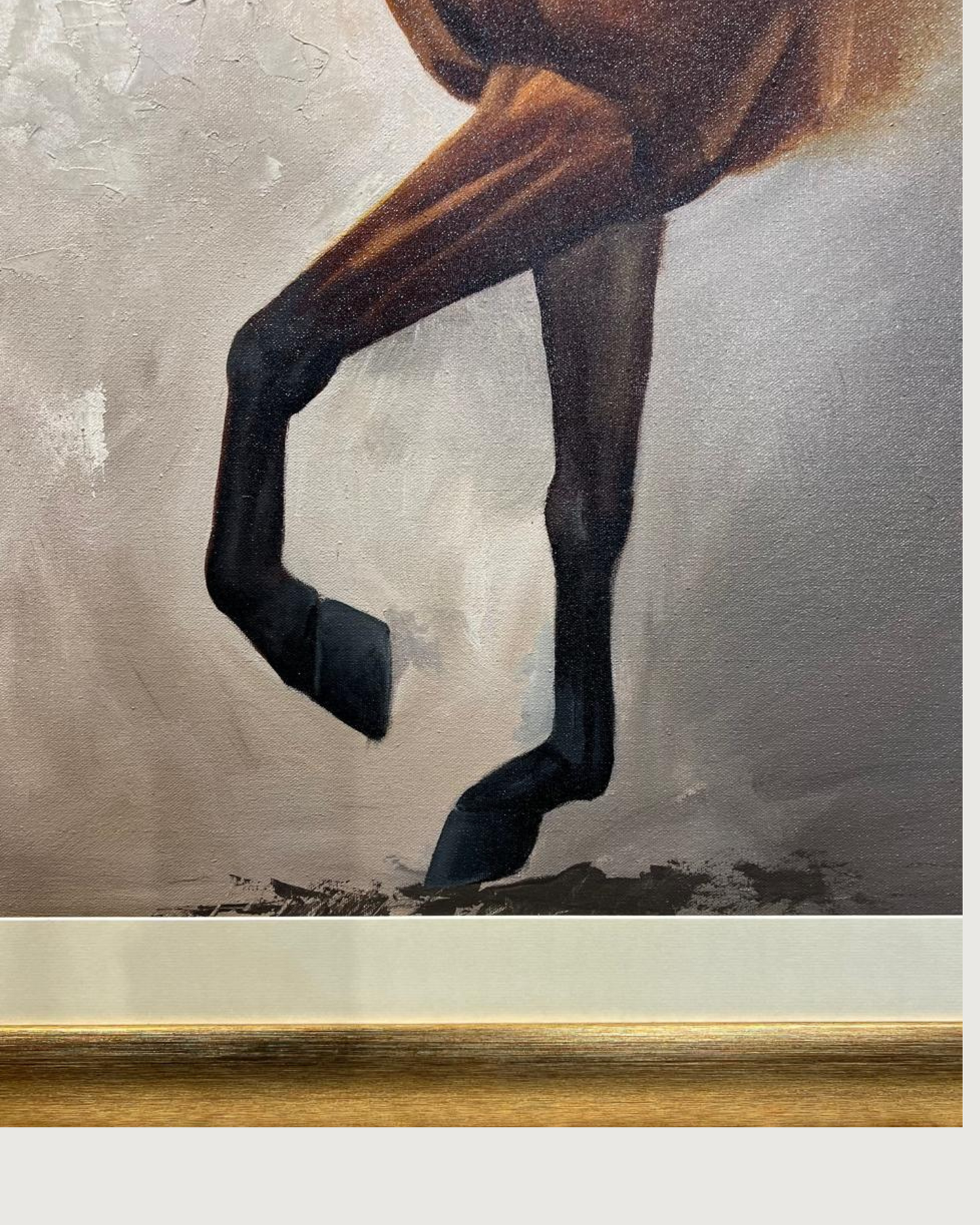 "The Regal Stride – Horse Oil Painting (30x42”)"