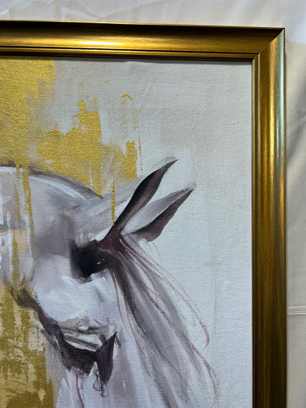 Majestic Horse Painting – Abstract Wall Art (24 x 36 inches)