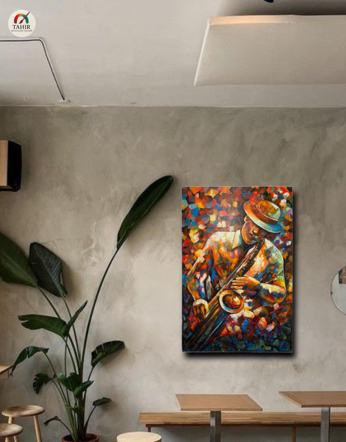 Jazz Vibes Wall Art Set (2 Pieces) – 24x36 Inches | Colorful Abstract Music Paintings