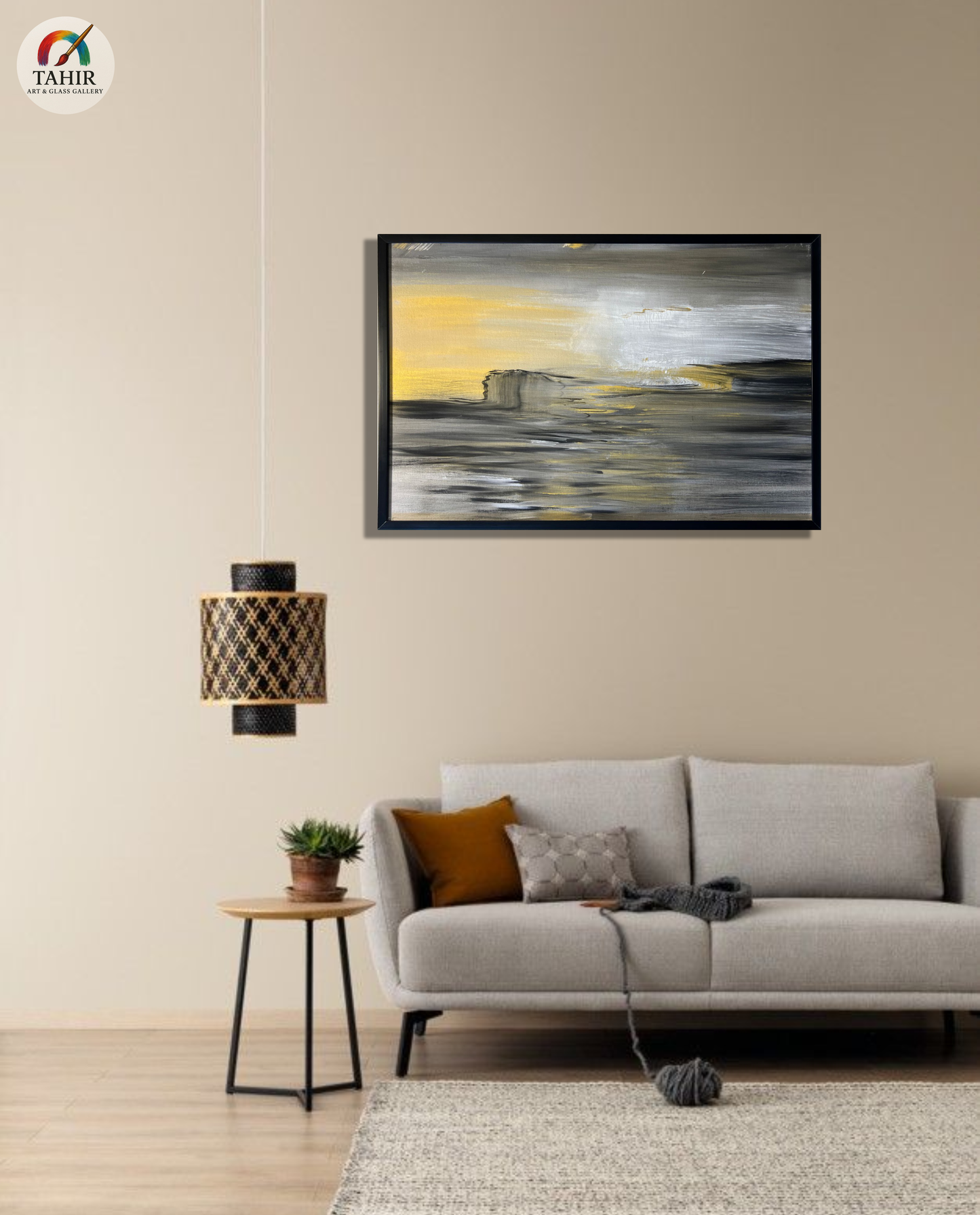 Golden Horizon | 24x36 inches | Contemporary Wall Art