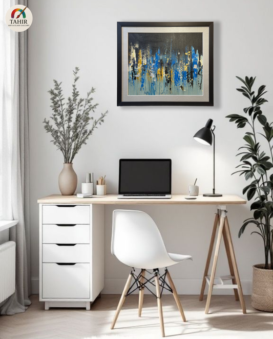 Abstract Skyline | 24x30 inches | Original Canvas Art