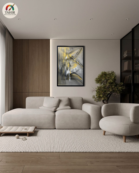 Golden Echo | 24x36 inches | Modern Abstract Painting