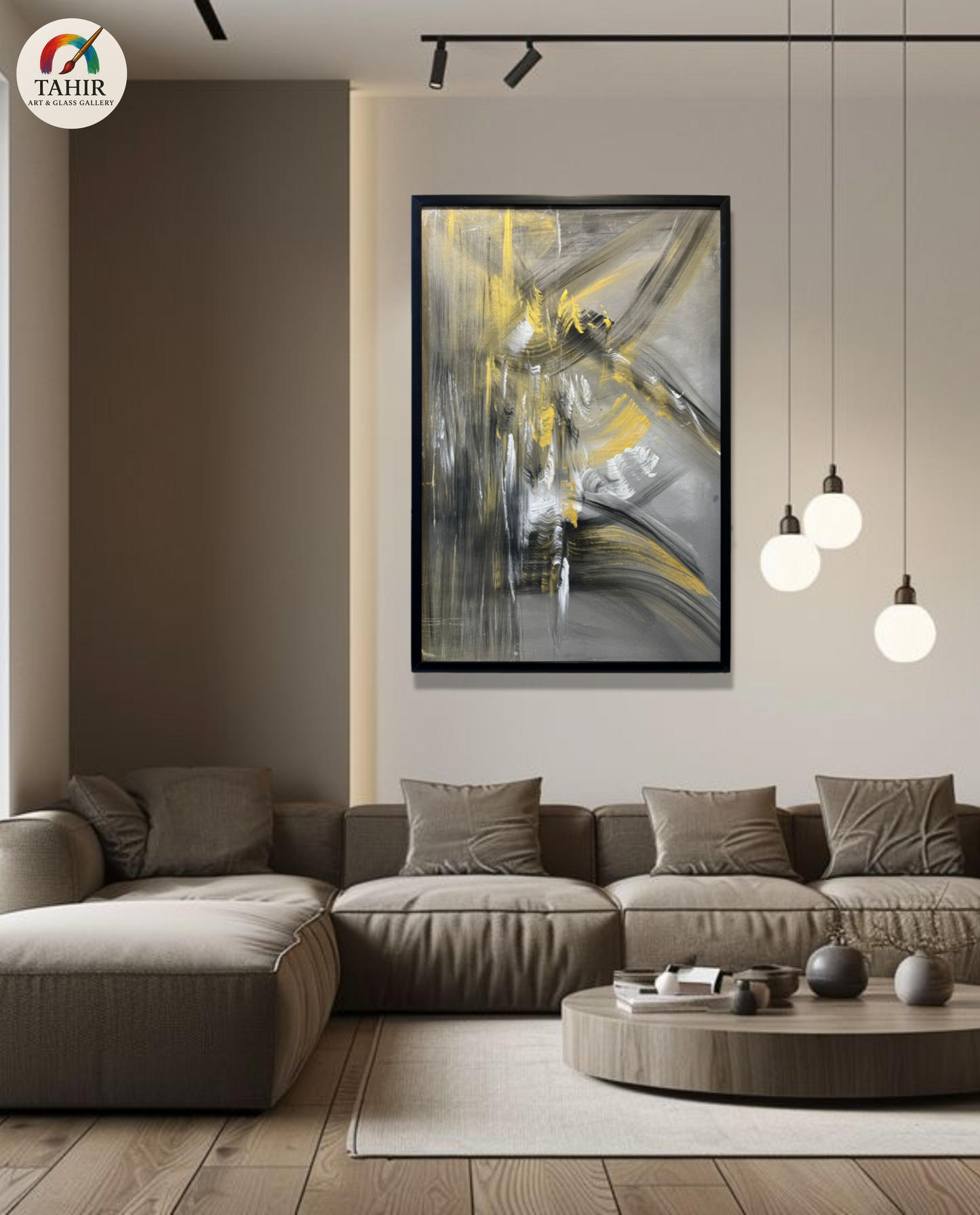 Golden Echo | 24x36 inches | Modern Abstract Painting