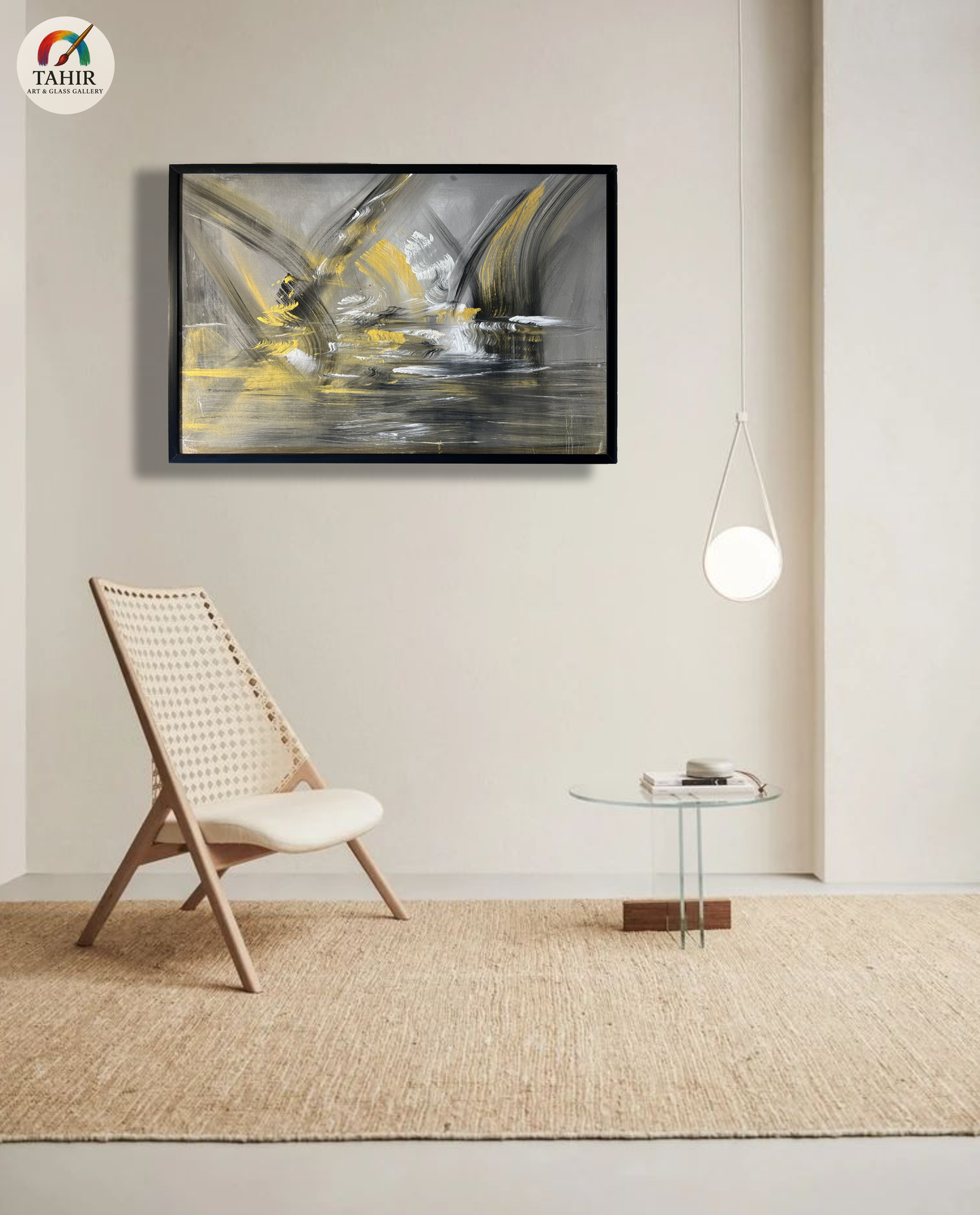 Golden Echo | 24x36 inches | Modern Abstract Painting