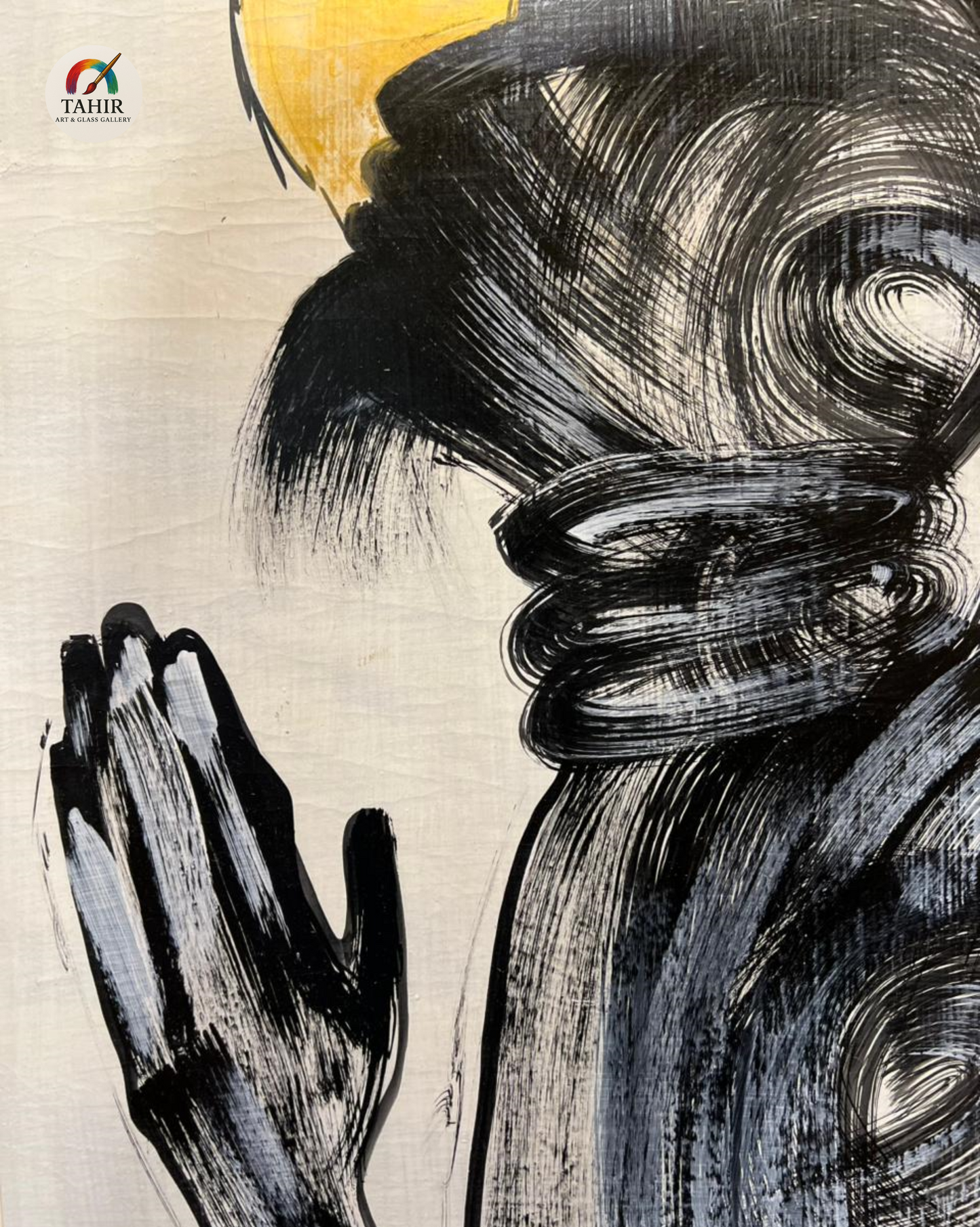 "Sacred Silence" – Spiritual Abstract Portrait