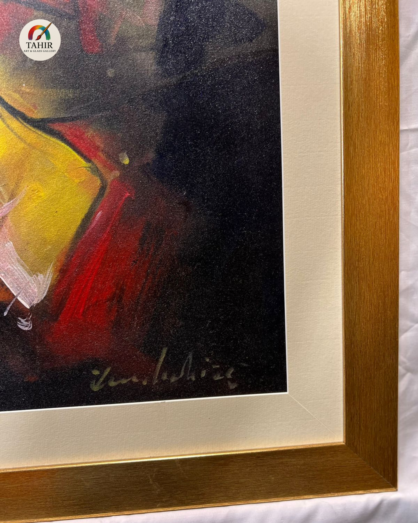 "Fiery Freedom" – Abstract Horse Painting