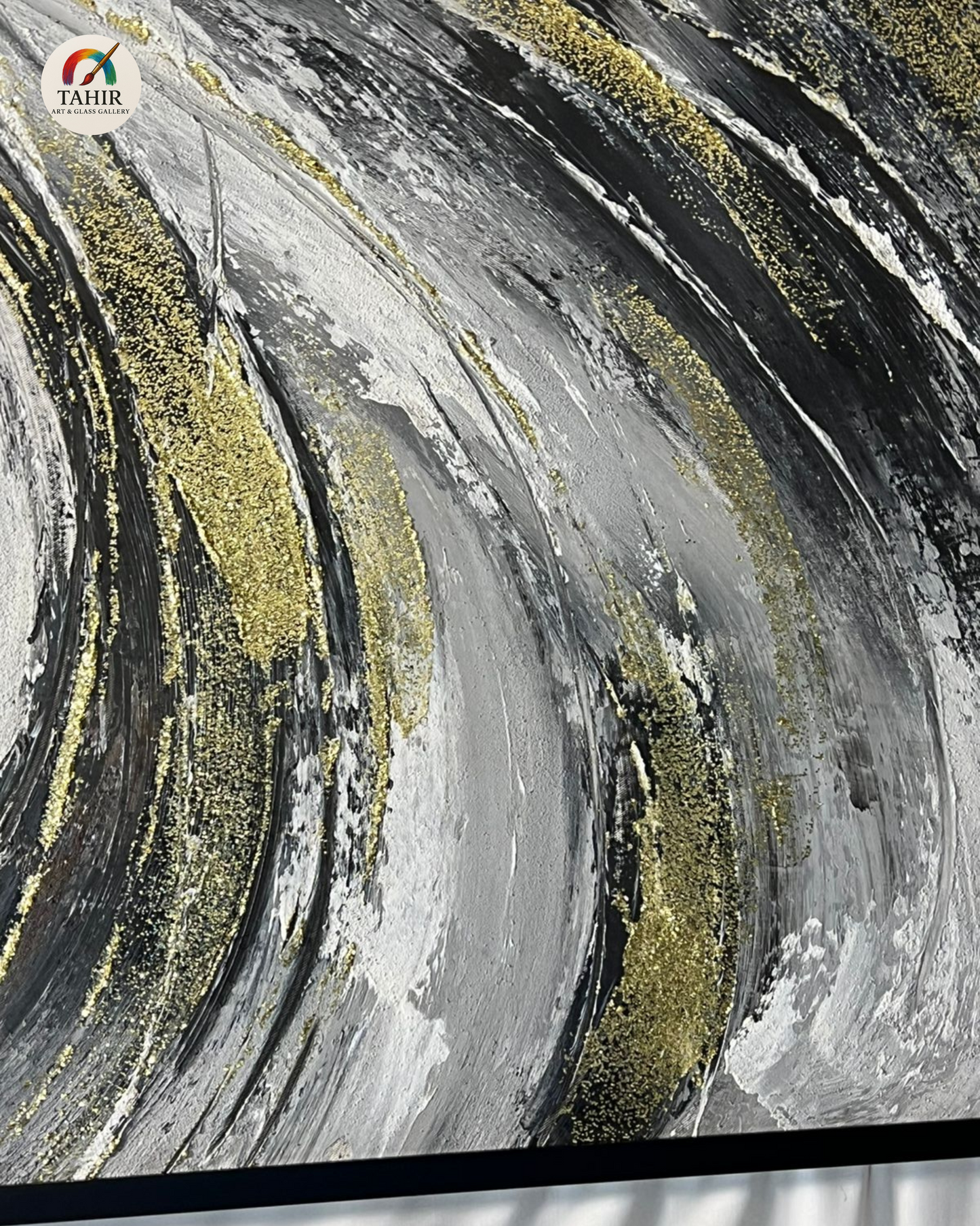 Abstract Swirl Modern Wall Art – 24x48 Inches |