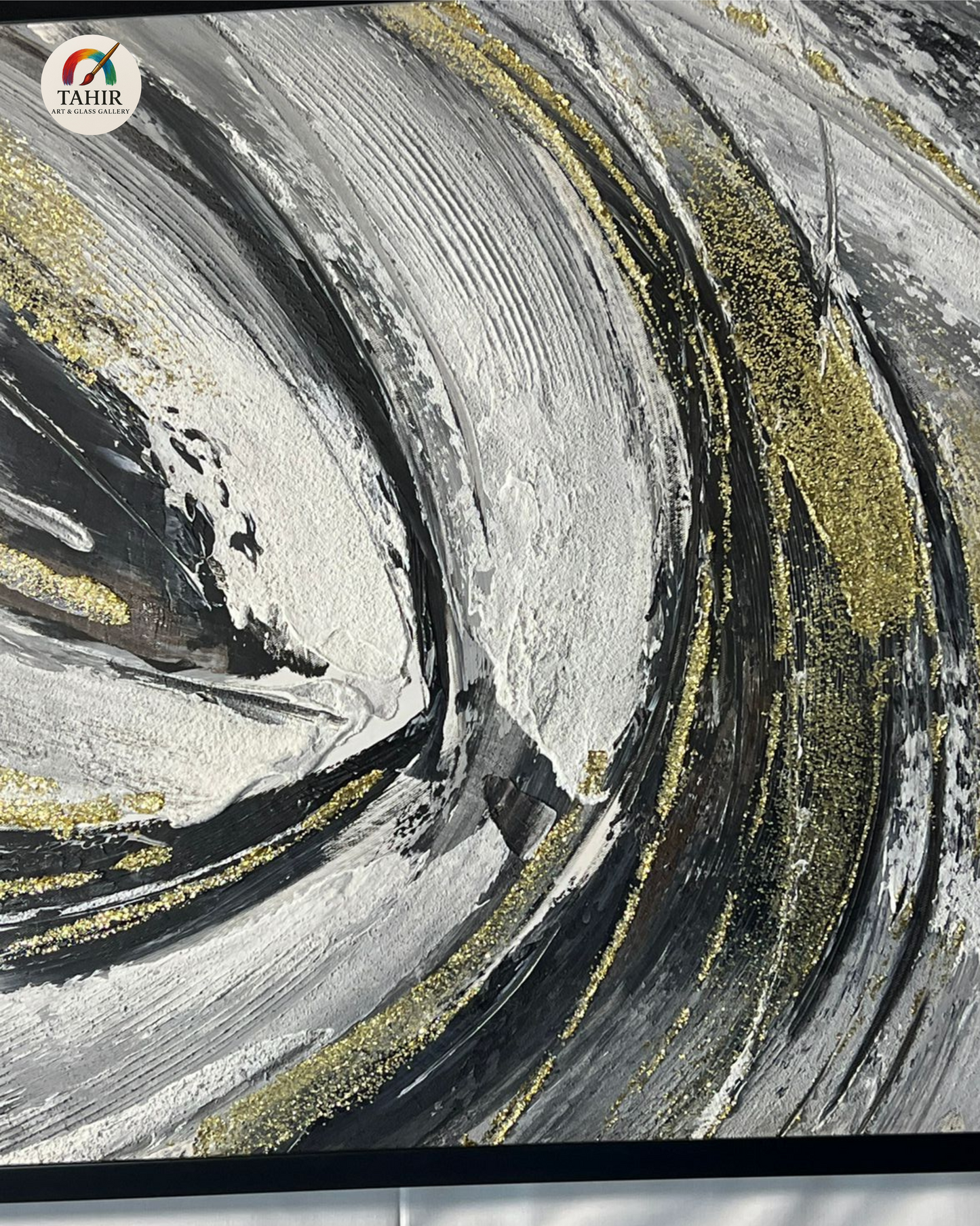 Abstract Swirl Modern Wall Art – 24x48 Inches |