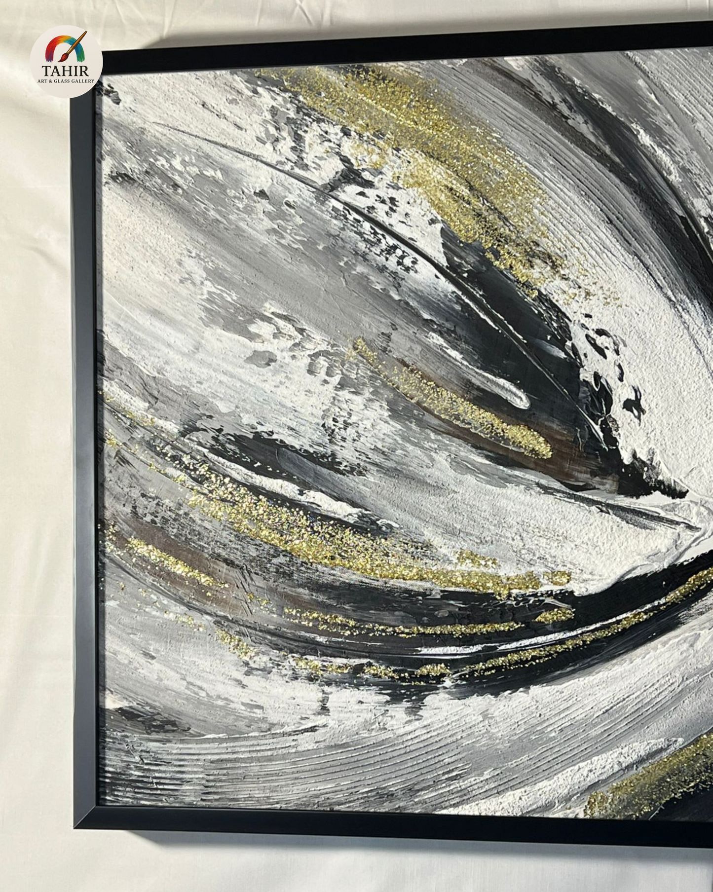 Abstract Swirl Modern Wall Art – 24x48 Inches |