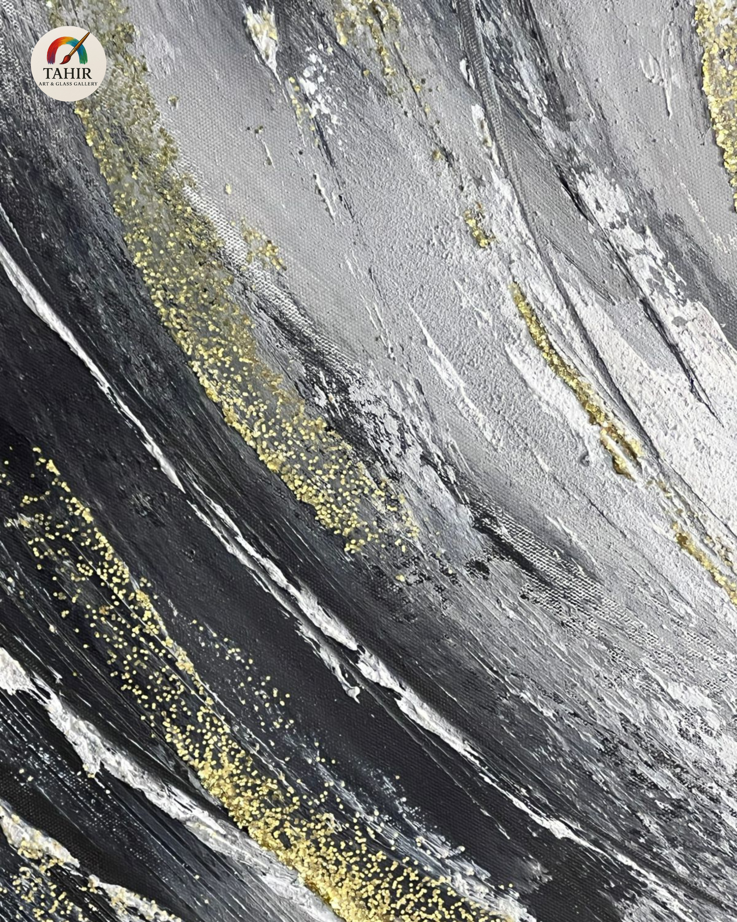 Abstract Swirl Modern Wall Art – 24x48 Inches |