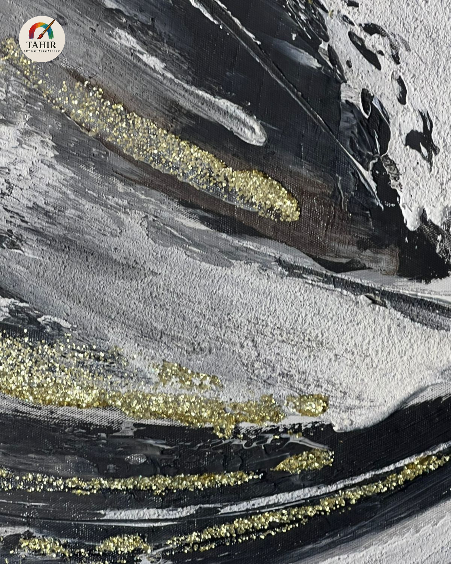 Abstract Swirl Modern Wall Art – 24x48 Inches |