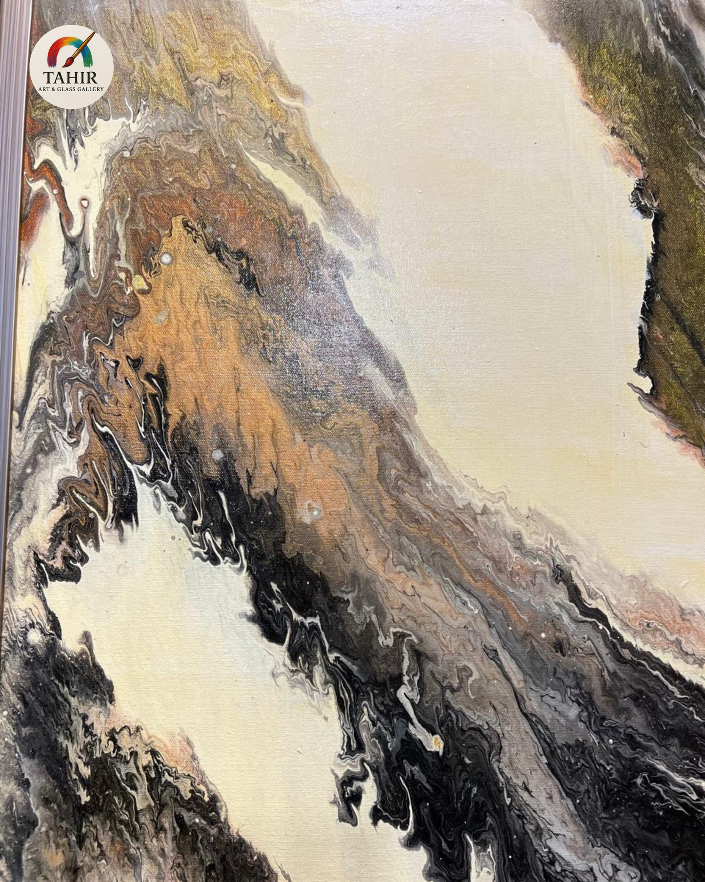 2-Piece Abstract Wall Art Set – 30x42" (Each) | Neutral Tones