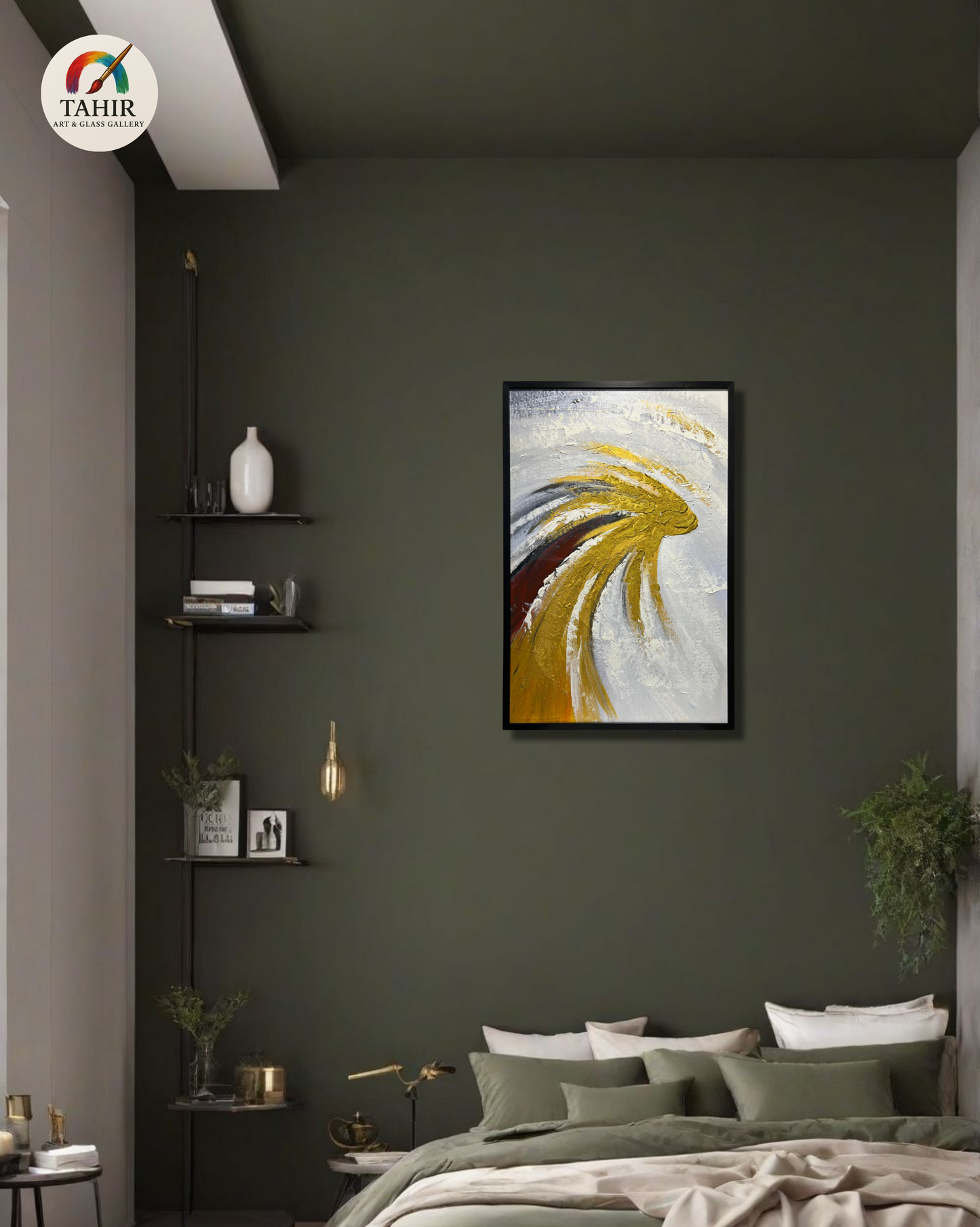 Abstract Textured Canvas Painting – 24x36 Inches (Imported)