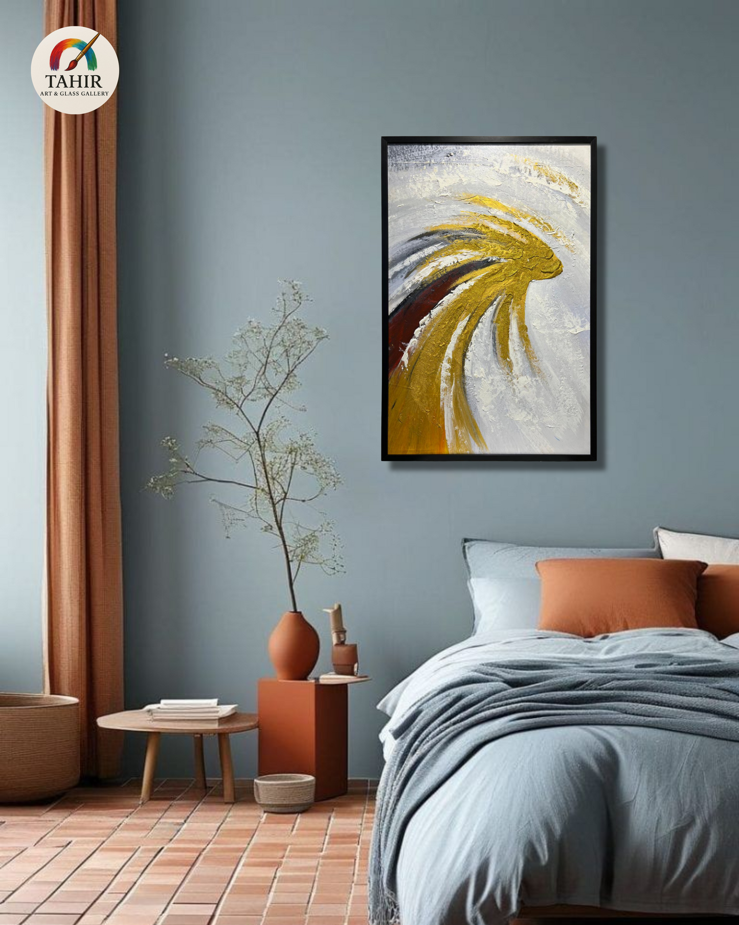 Abstract Textured Canvas Painting – 24x36 Inches (Imported)