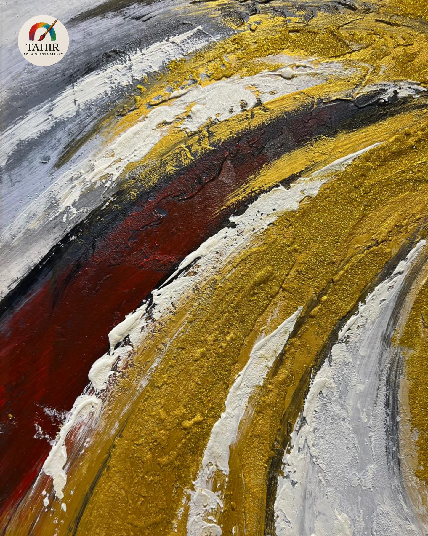 Abstract Textured Canvas Painting – 24x36 Inches (Imported)