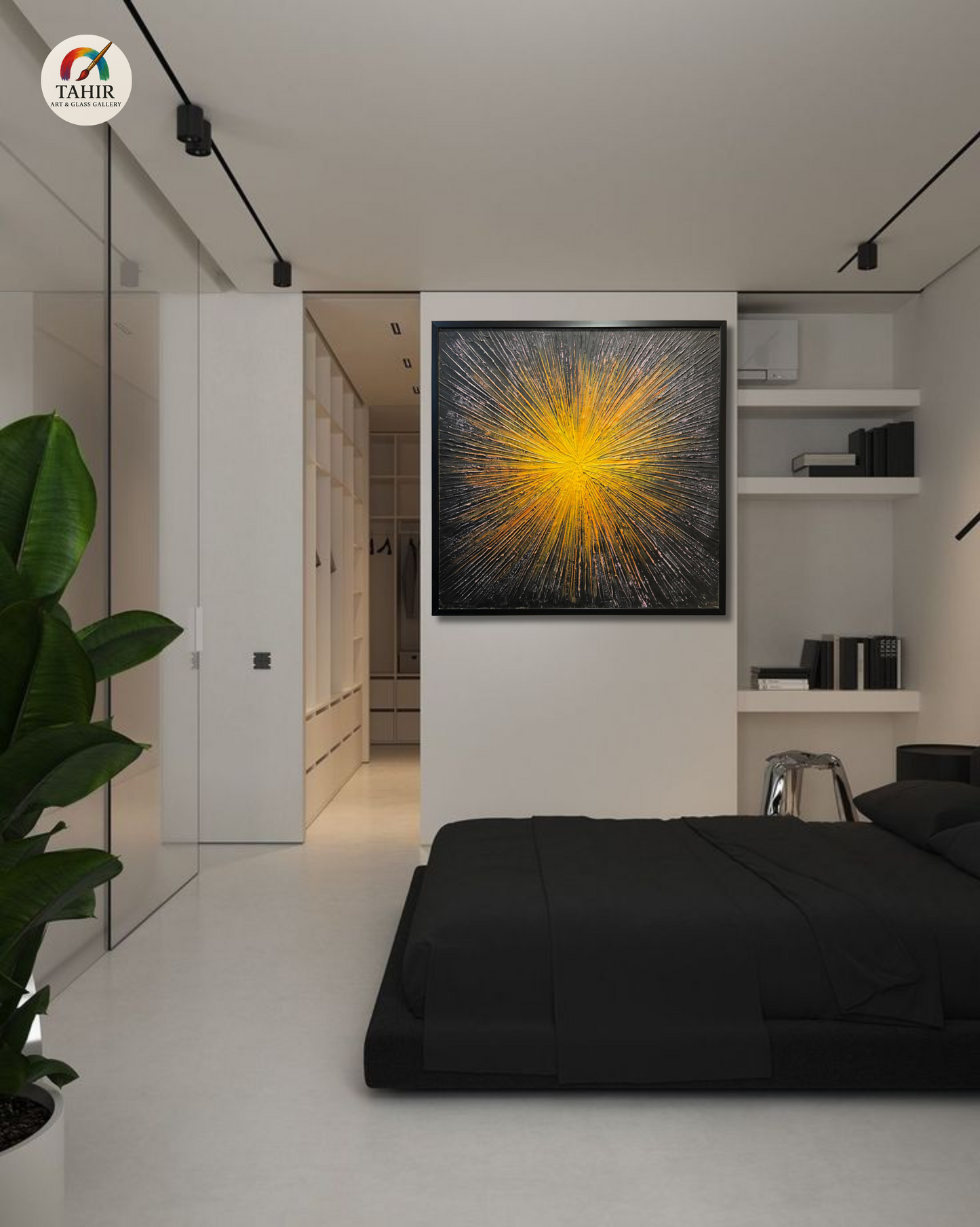 "Imported Radiant Burst – Handcrafted Textured Wall Art"   30 × 30 inches