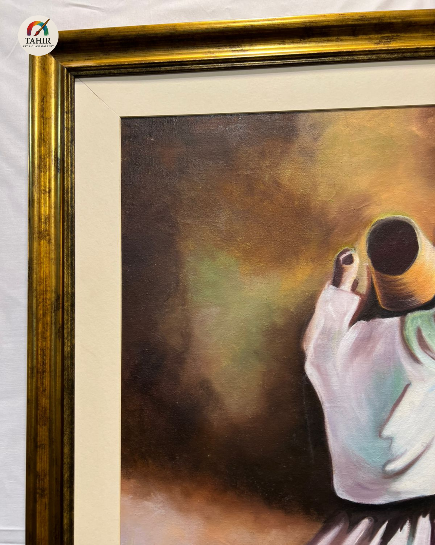 "30x42 Whirling Dervish Sufi Art – Framed Canvas"