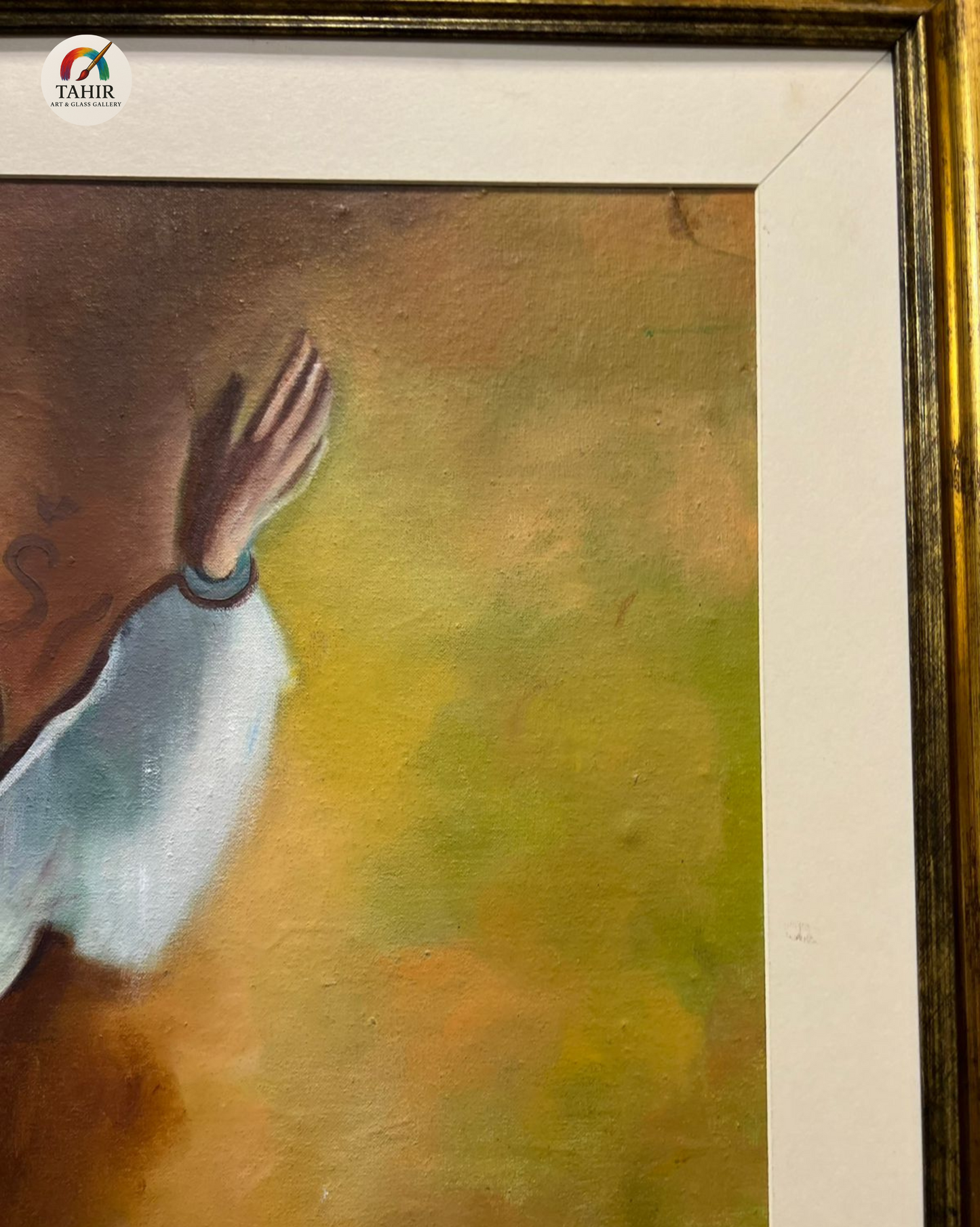 "30x42 Whirling Dervish Sufi Art – Framed Canvas"