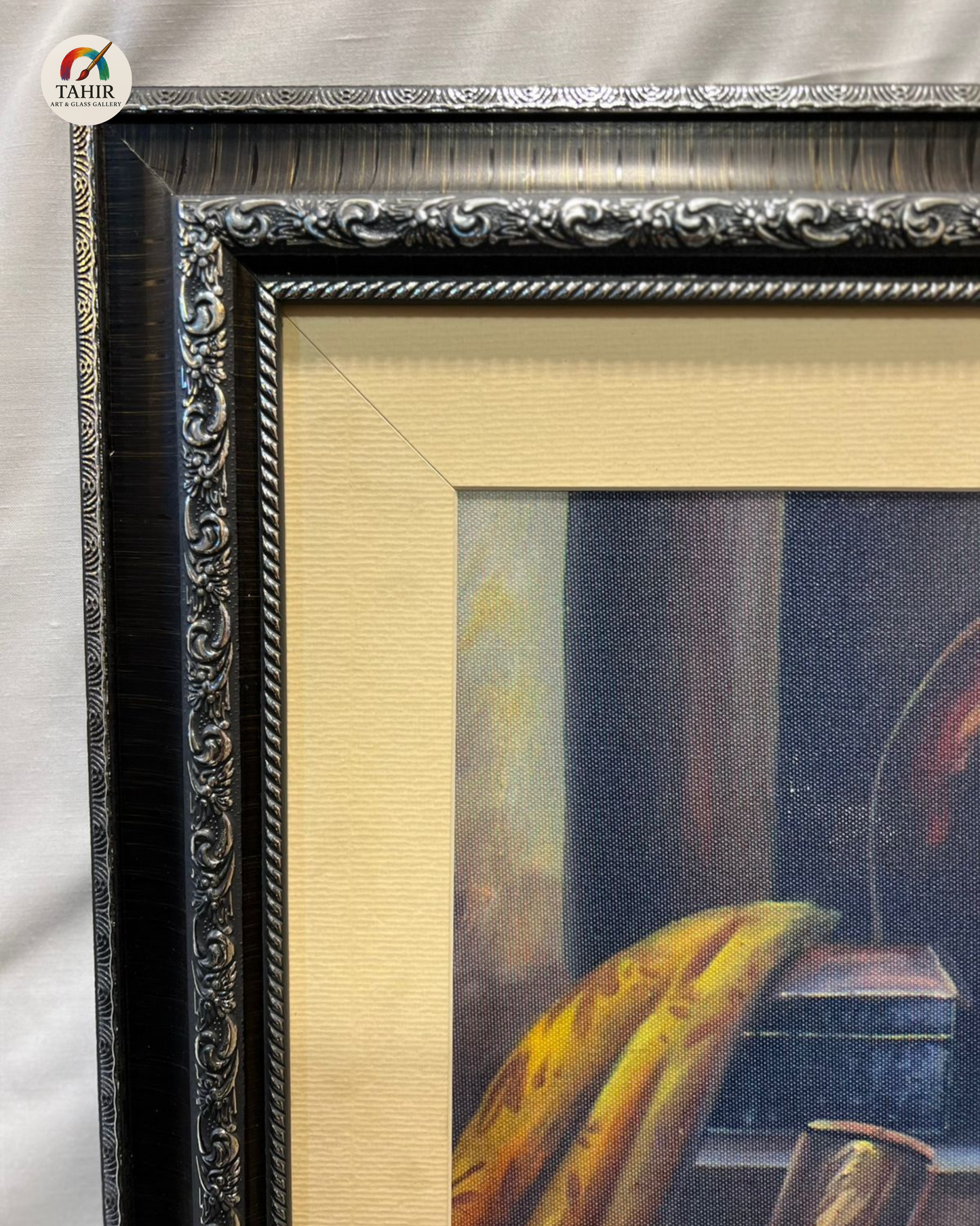 Oriental Still Life Canvas Print – 18x24 Inches | Framed Vintage Art with Traditional Elements