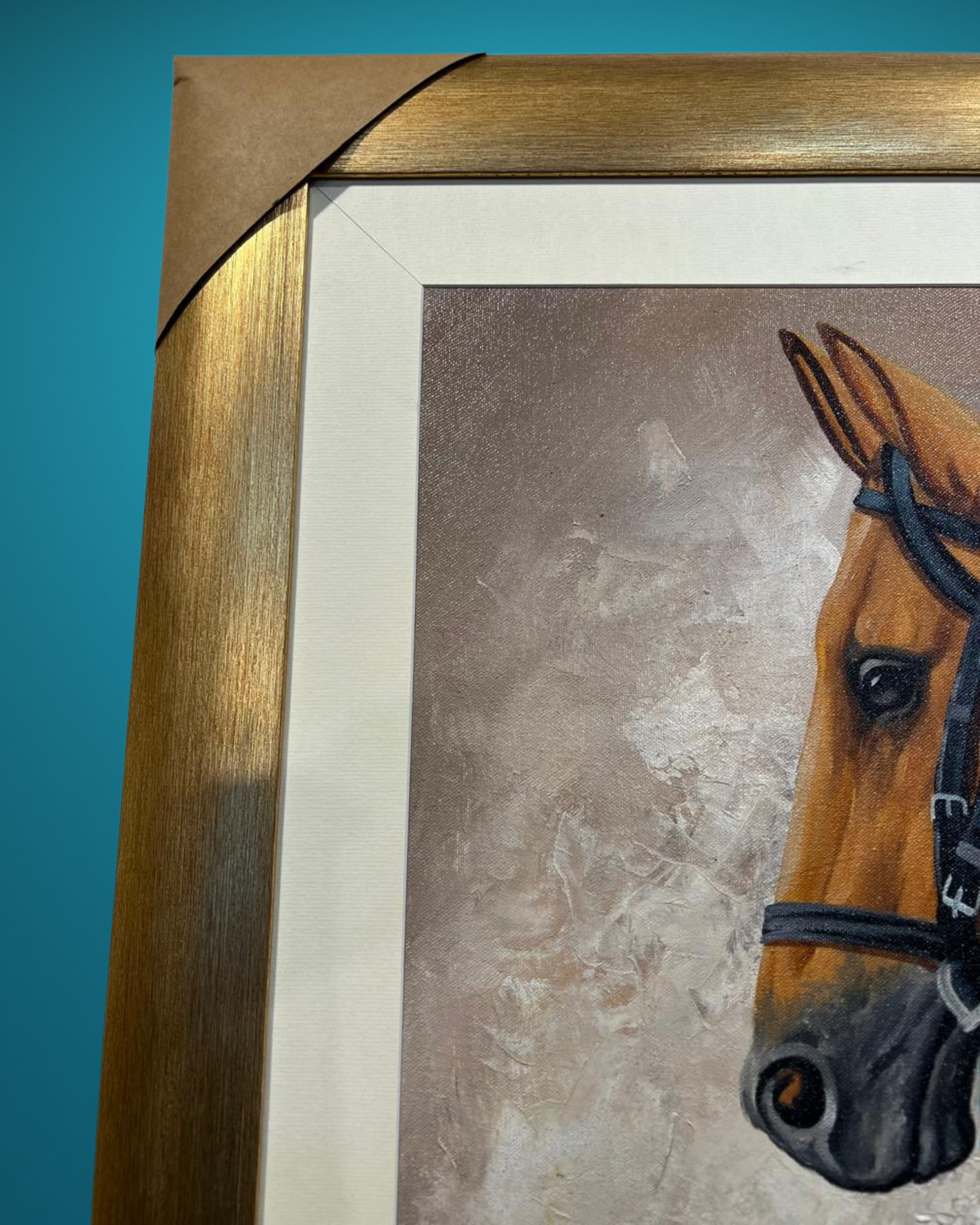 "The Regal Stride – Horse Oil Painting (30x42”)"