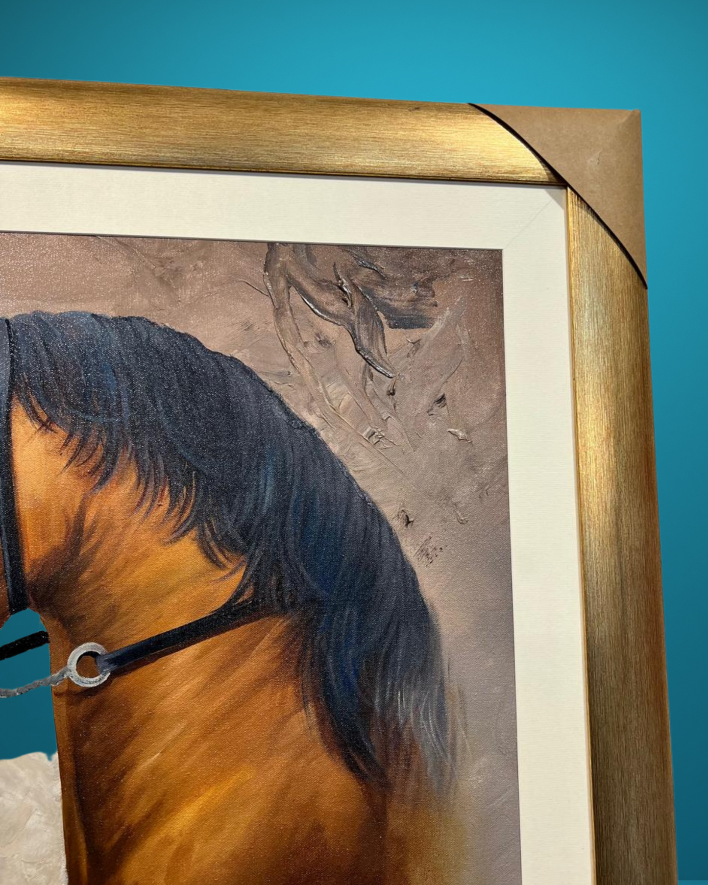 "The Regal Stride – Horse Oil Painting (30x42”)"