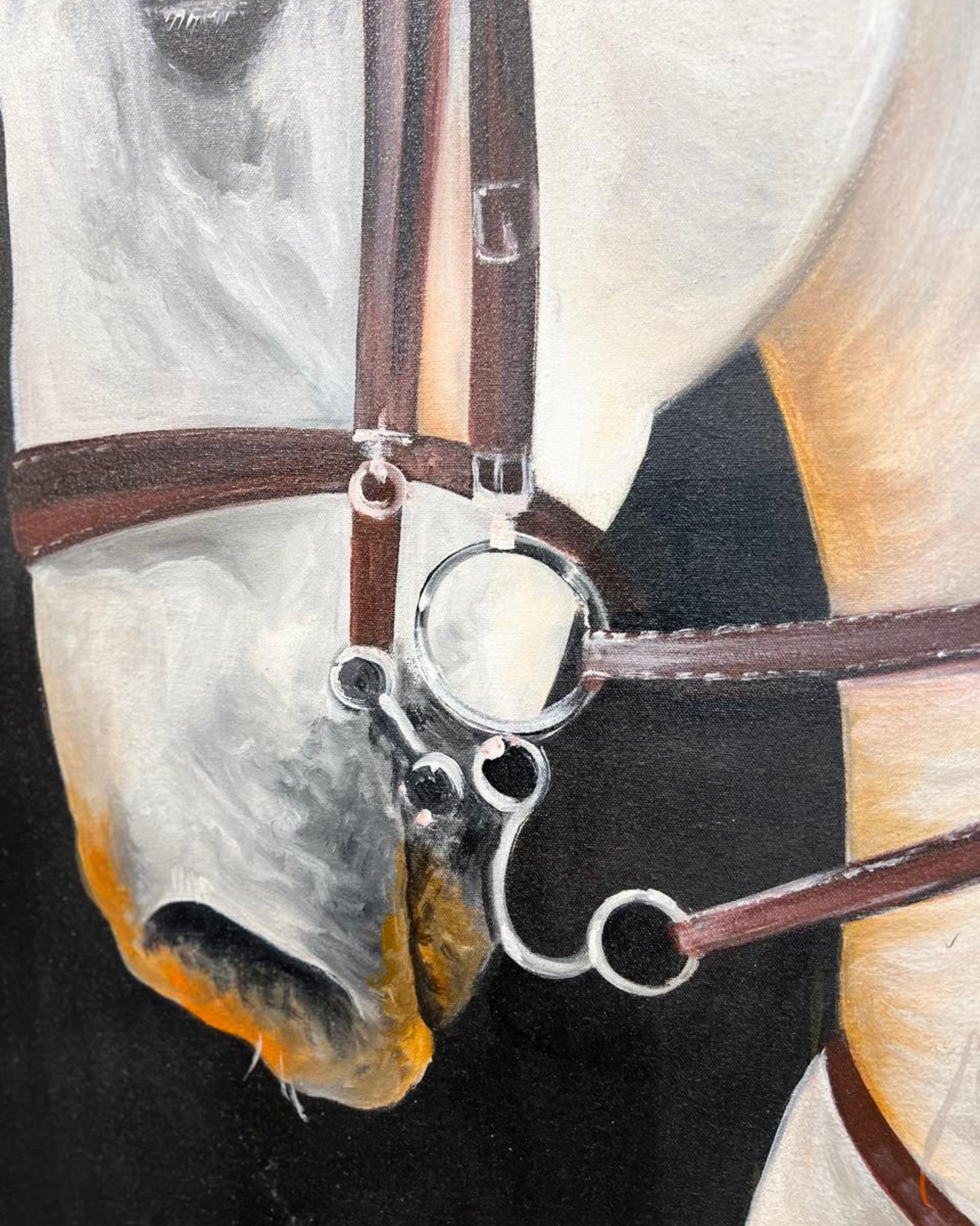 "The Regal Stride – Horse Oil Painting (30x42”)"