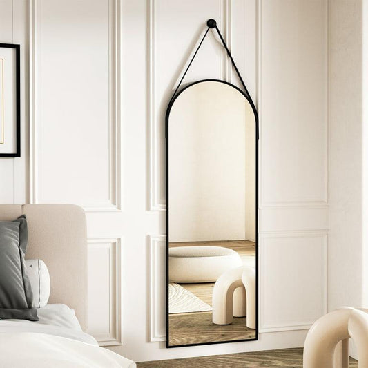 "Modern Arched Hanging Wall Mirror"