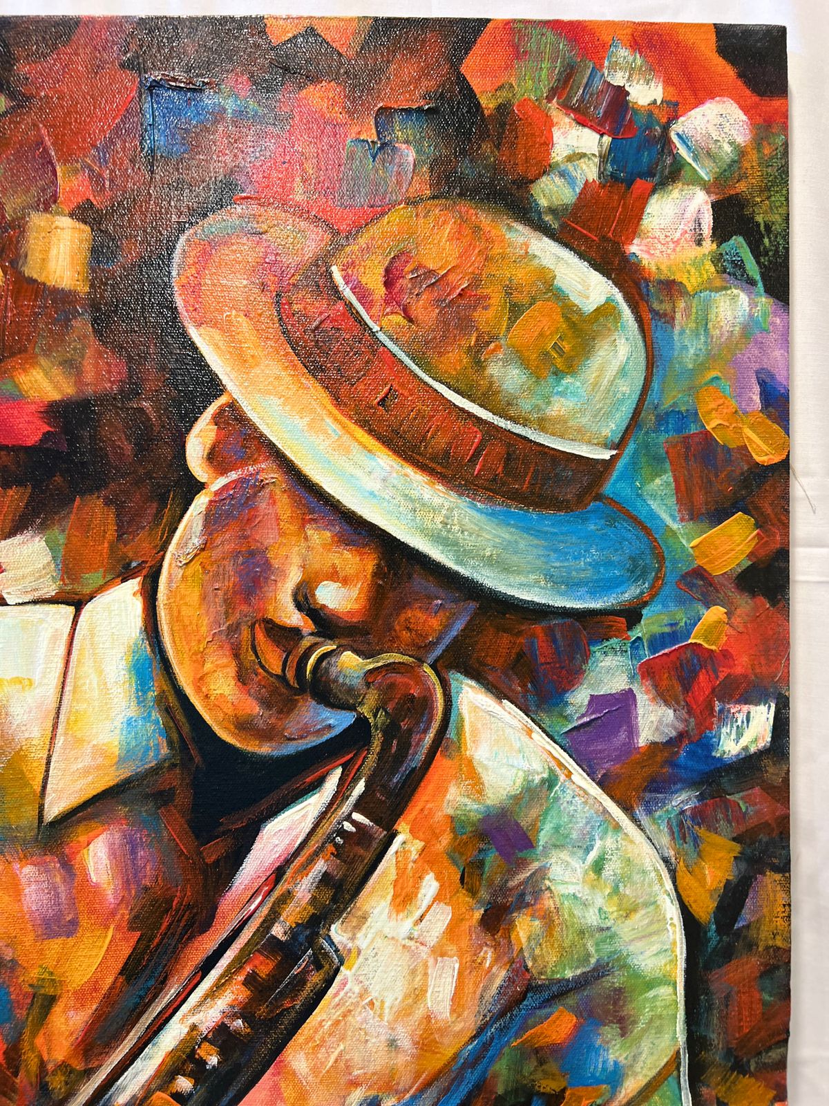 Jazz Vibes Wall Art Set (2 Pieces) – 24x36 Inches | Colorful Abstract Music Paintings