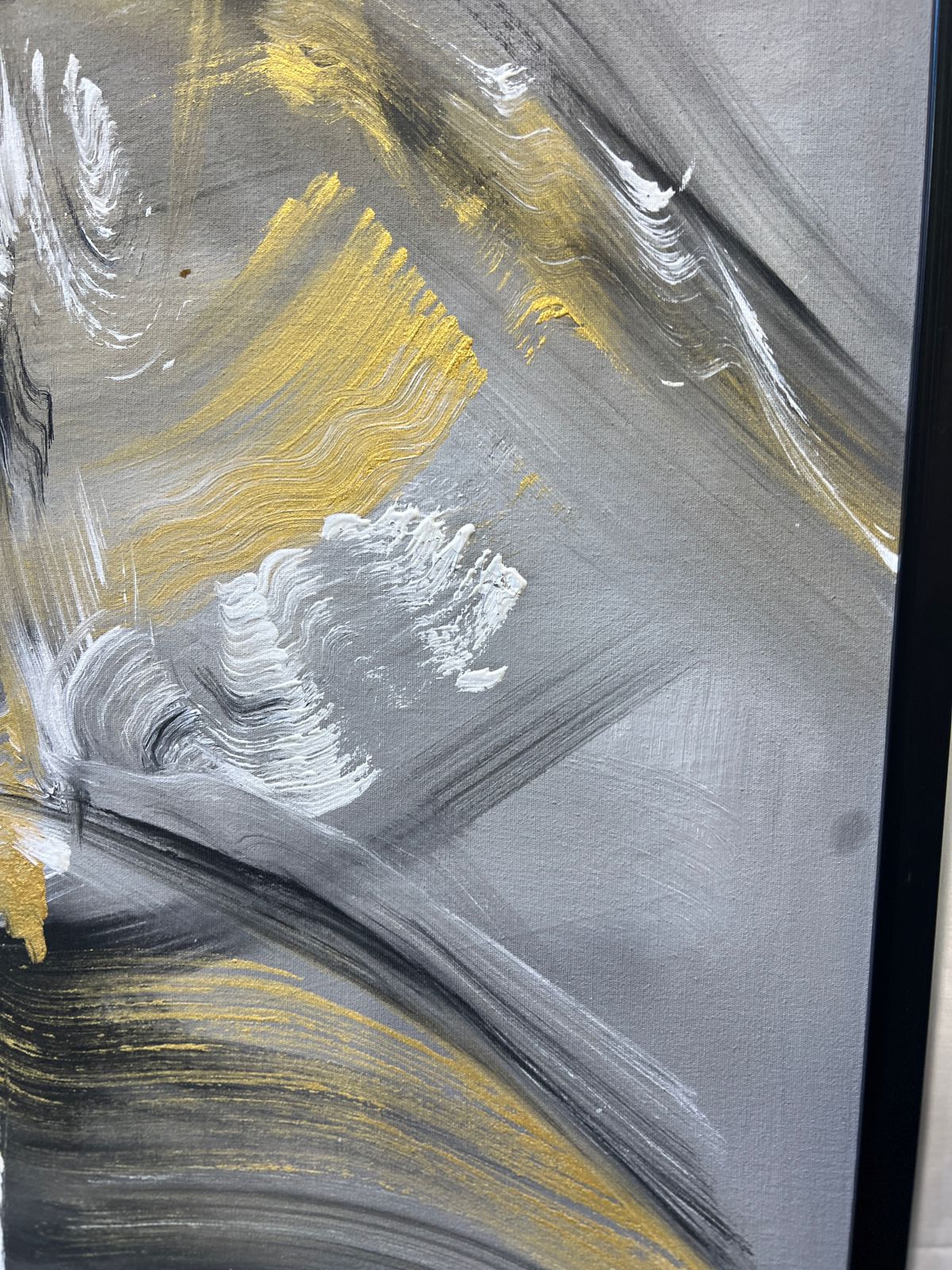 Golden Echo | 24x36 inches | Modern Abstract Painting