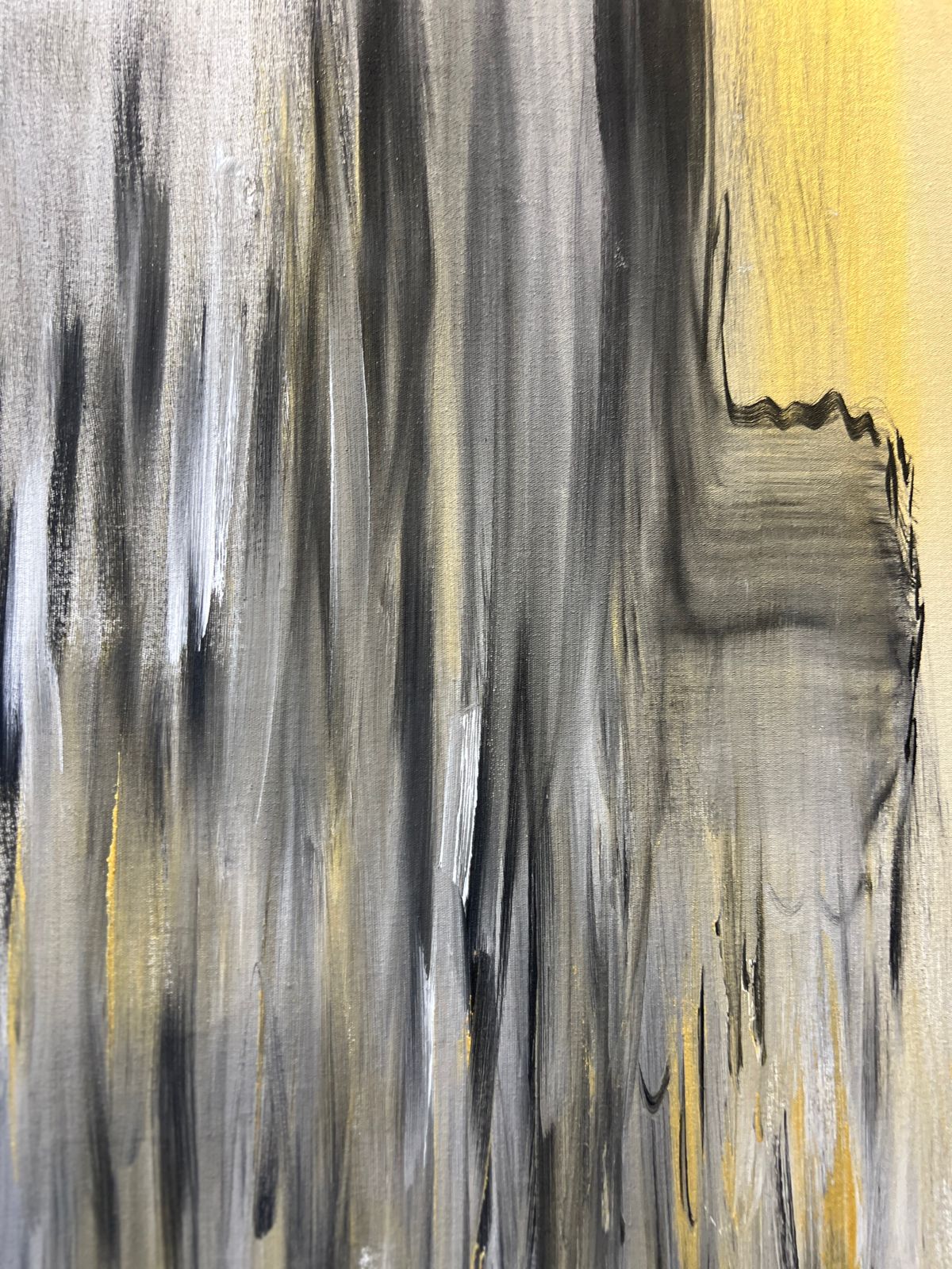 Golden Echo | 24x36 inches | Modern Abstract Painting
