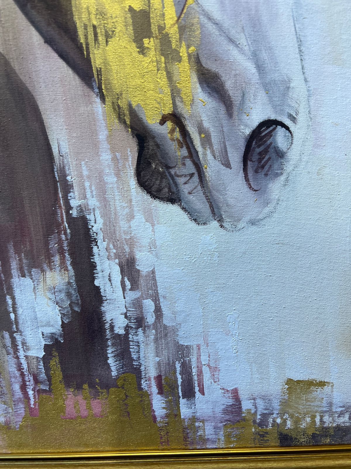 Majestic Horse Painting – Abstract Wall Art (24 x 36 inches)