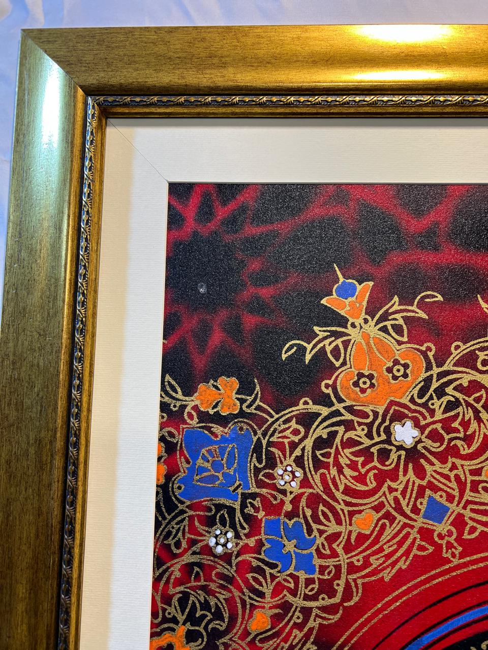 “Alhamdulillah” – Handmade Islamic Calligraphy Oil Painting (30 x 42 inches)