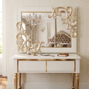 Royal Carved Mirror & Vanity Console